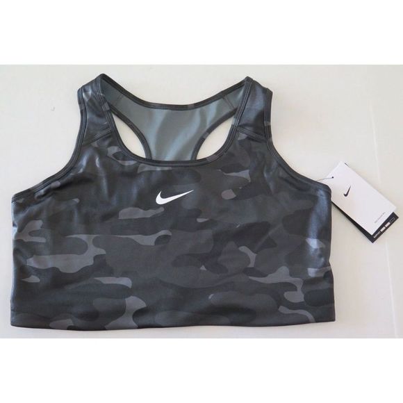 Nike DD1059 084 Women's Plus Sz 2X Camo Dri-FIT Swoosh Medium Support Sports Bra - Picture 1 of 4